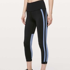 Black and Blue Women's Athletic Leggings